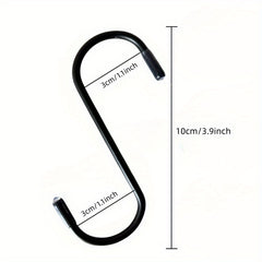 20pcs Metal S Hooks Heavy Duty Non Slip Hanger Hooks
