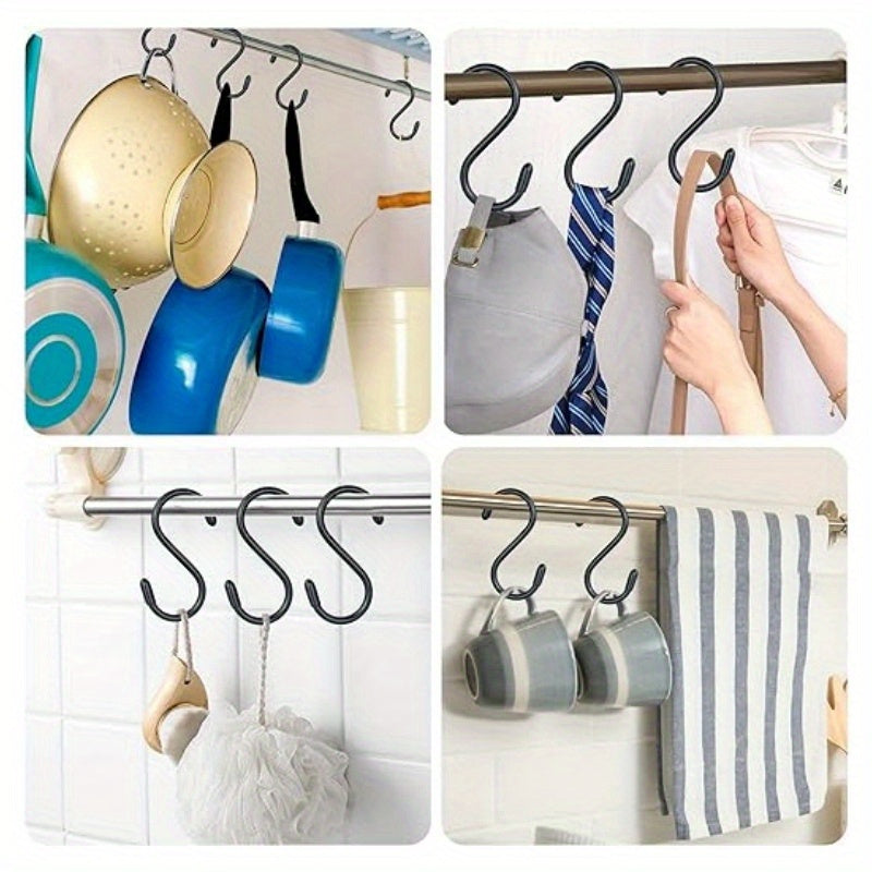 20pcs Metal S Hooks Heavy Duty Non Slip Hanger Hooks