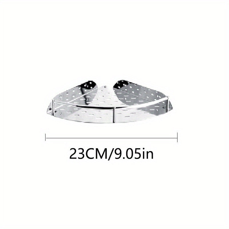 8pcs Stainless Steel Triangle Rack Bathroom Kitchen Storage Shelf