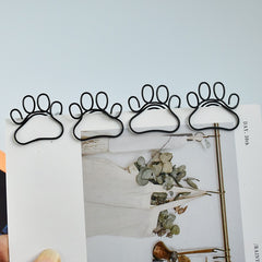 20pcs Cat Claw Paper Clips Macaron Pink Funny Cat Metal Pins