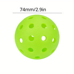12pcs Pickleball Balls Set Outdoor 40 Holes Training Pickle Ball