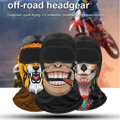 Novelty Pattern Mask For Men And Women Breathable Bicycle Helmet Liner