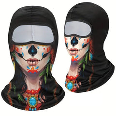 Novelty Pattern Mask For Men And Women Breathable Bicycle Helmet Liner