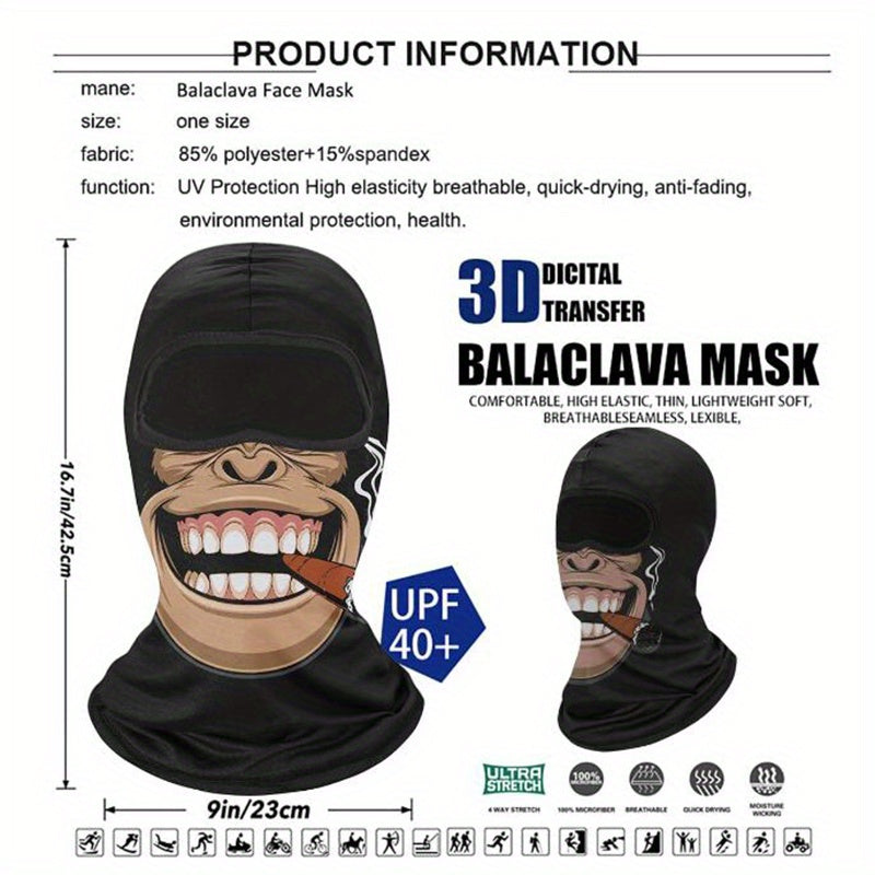 Novelty Pattern Mask For Men And Women Breathable Bicycle Helmet Liner