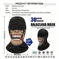 Novelty Pattern Mask For Men And Women Breathable Bicycle Helmet Liner