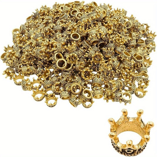 100pcs Small Golden Crowns Mini Crown Decorations Crown Pendants for DIY Jewelry