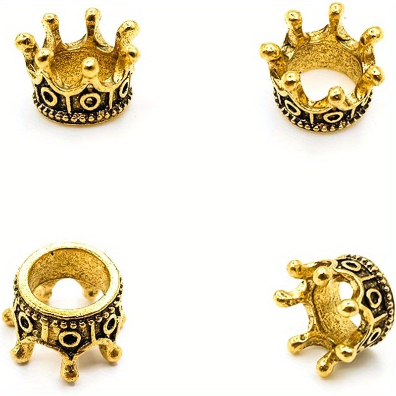 100pcs Small Golden Crowns Mini Crown Decorations Crown Pendants for DIY Jewelry