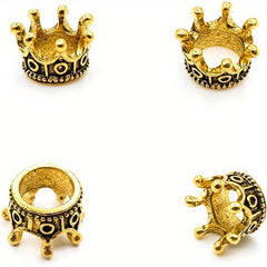 100pcs Small Golden Crowns Mini Crown Decorations Crown Pendants for DIY Jewelry
