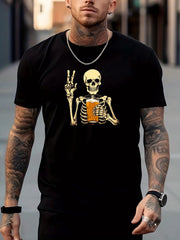 Stylish Skeleton Pattern Shirt for Men