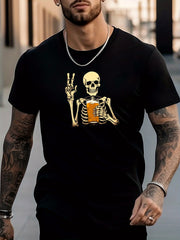 Stylish Skeleton Pattern Shirt for Men
