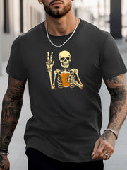 Stylish Skeleton Pattern Shirt for Men