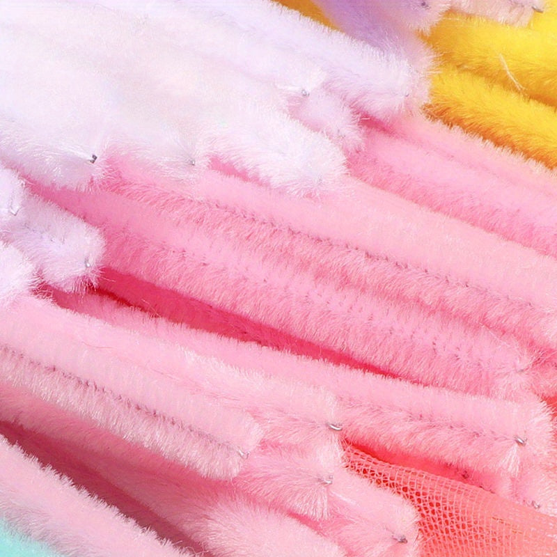 Macaron Twist Stick Bouquet in Candy Colored Wool