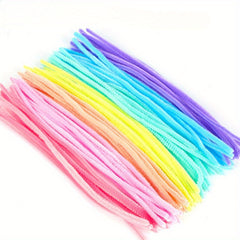 Macaron Twist Stick Bouquet in Candy Colored Wool