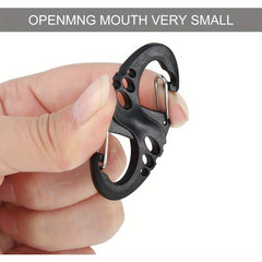 20pcs Small Plastic Keychains Clip Double S Biner Clips Mini Snap Hooks