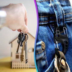 20pcs Small Plastic Keychains Clip Double S Biner Clips Mini Snap Hooks