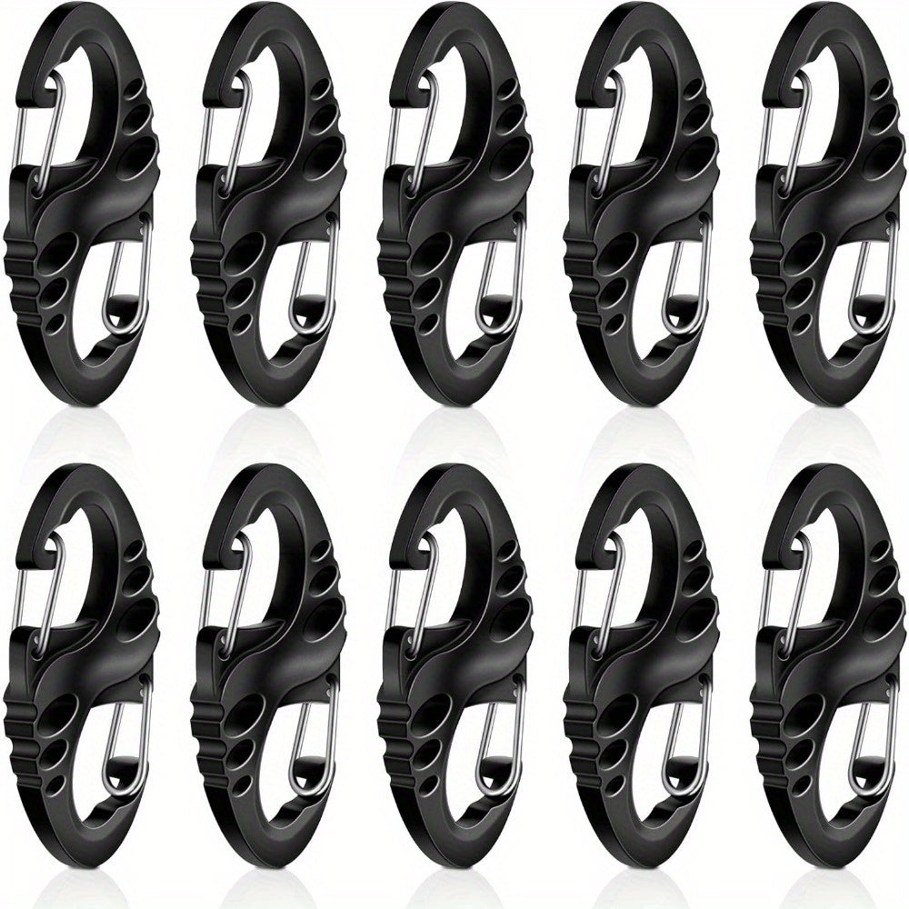20pcs Small Plastic Keychains Clip Double S Biner Clips Mini Snap Hooks