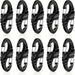 20pcs Small Plastic Keychains Clip Double S Biner Clips Mini Snap Hooks