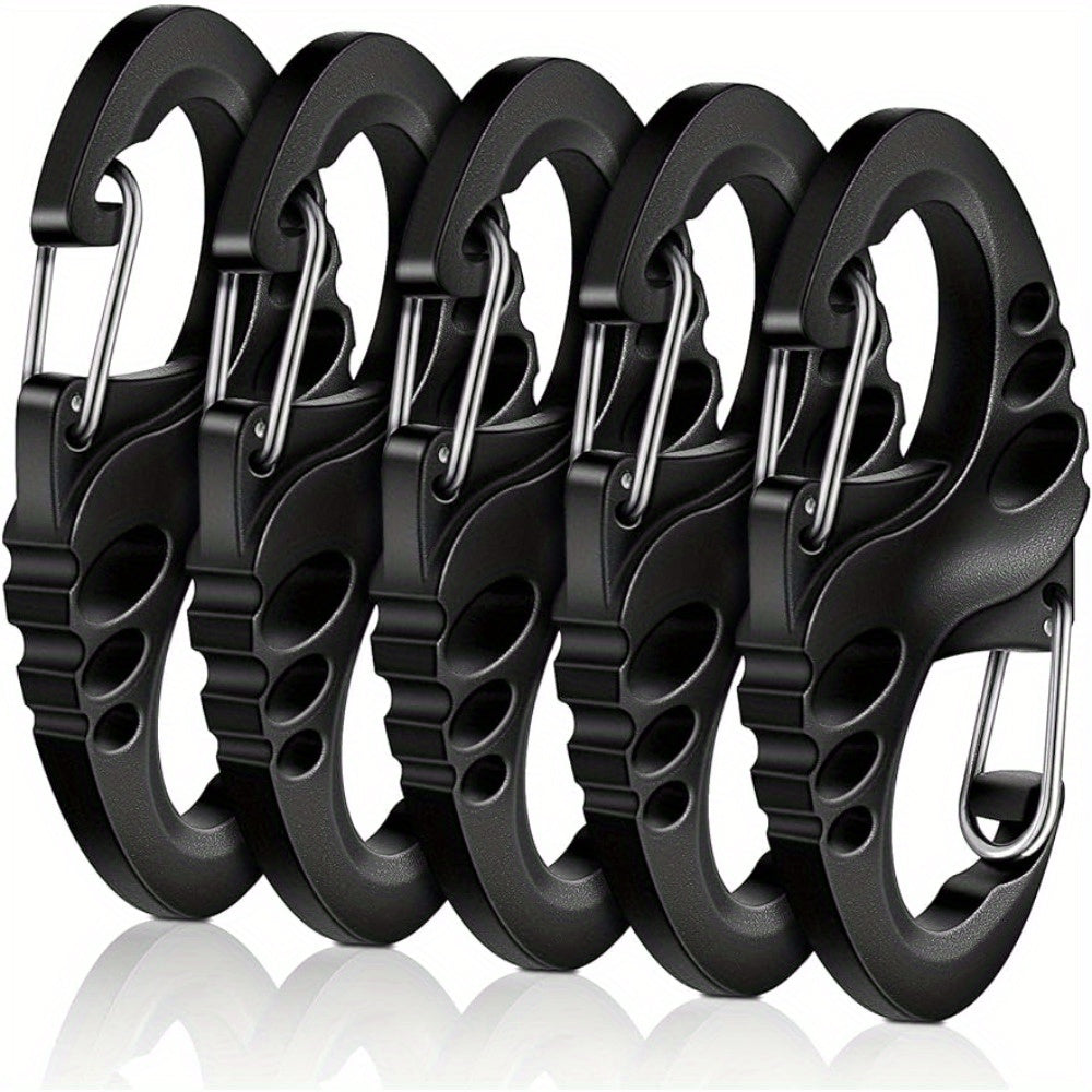 20pcs Small Plastic Keychains Clip Double S Biner Clips Mini Snap Hooks