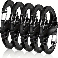 20pcs Small Plastic Keychains Clip Double S Biner Clips Mini Snap Hooks