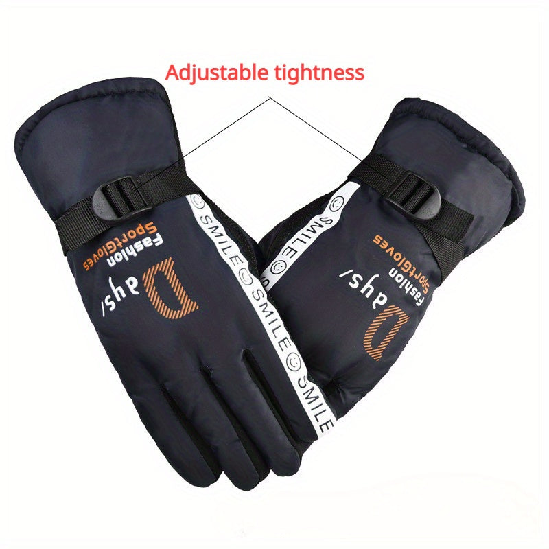 Outdoor Winter Gloves - Windproof Coldproof Skiing Gloves - 1 Pair