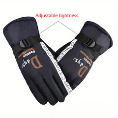Outdoor Winter Gloves - Windproof Coldproof Skiing Gloves - 1 Pair