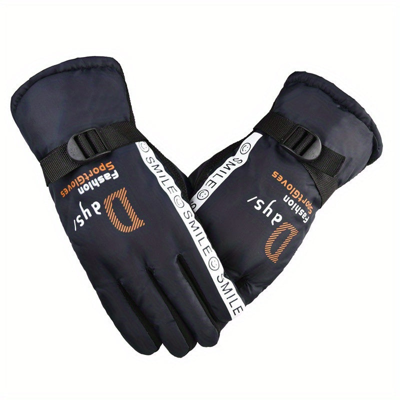 Outdoor Winter Gloves - Windproof Coldproof Skiing Gloves - 1 Pair