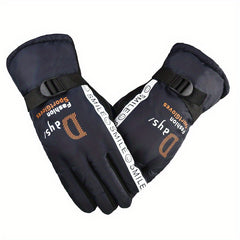 Outdoor Winter Gloves - Windproof Coldproof Skiing Gloves - 1 Pair