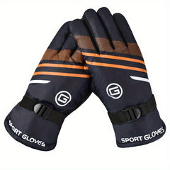Outdoor Winter Gloves - Windproof Coldproof Skiing Gloves - 1 Pair