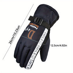 Outdoor Winter Gloves - Windproof Coldproof Skiing Gloves - 1 Pair