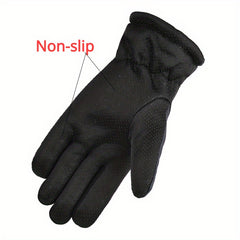 Outdoor Winter Gloves - Windproof Coldproof Skiing Gloves - 1 Pair
