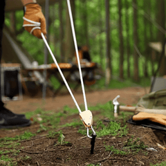 6pcs Heavy Duty Tent Stakes Extended Steel Ground Nails for Outdoor Camping