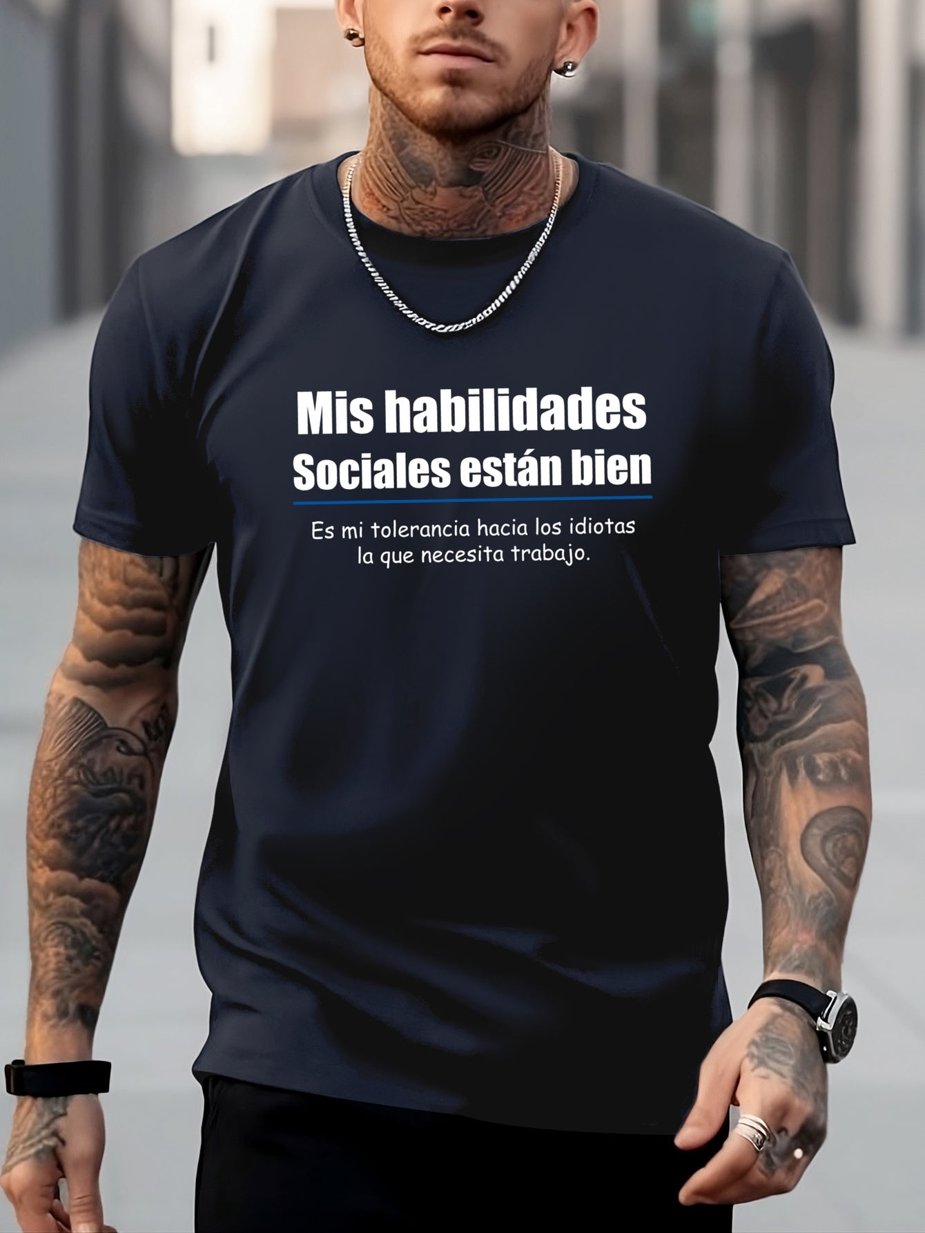 Men's Letters Pattern Shirt Casual Crew Neck Short Sleeve Tee Top
