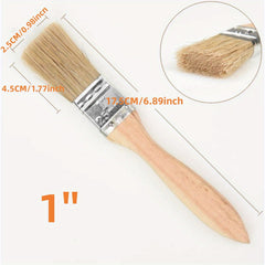 Thickened Natural Paint Brush Set with Small and Stain Brushes in Multiple Sizes