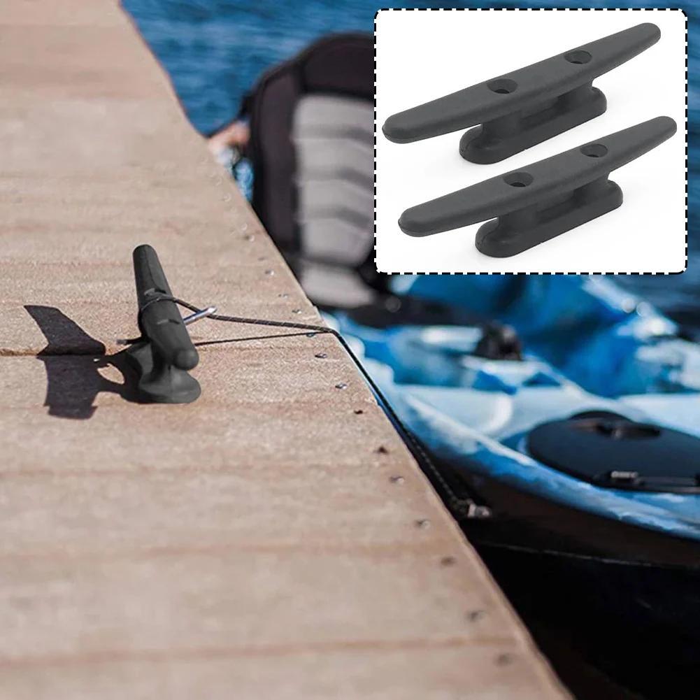 Nylon 2 Hole Cleats Marine Boat Deck Rope Ties Secure Dock Fix
