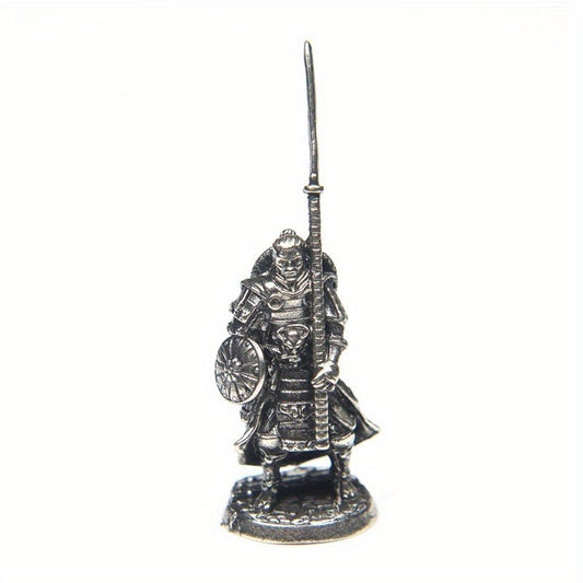Vintage Copper Miniature Metal Soldiers Model Statue Toy Decoration
