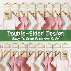 Wooden Closet Dividers Board With Ages Tag Clothes Classification Organizer
