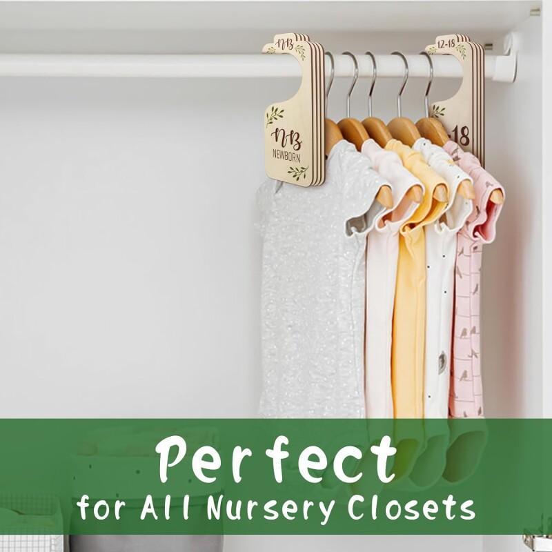 Wooden Closet Dividers Board With Ages Tag Clothes Classification Organizer