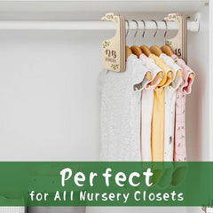 Wooden Closet Dividers Board With Ages Tag Clothes Classification Organizer