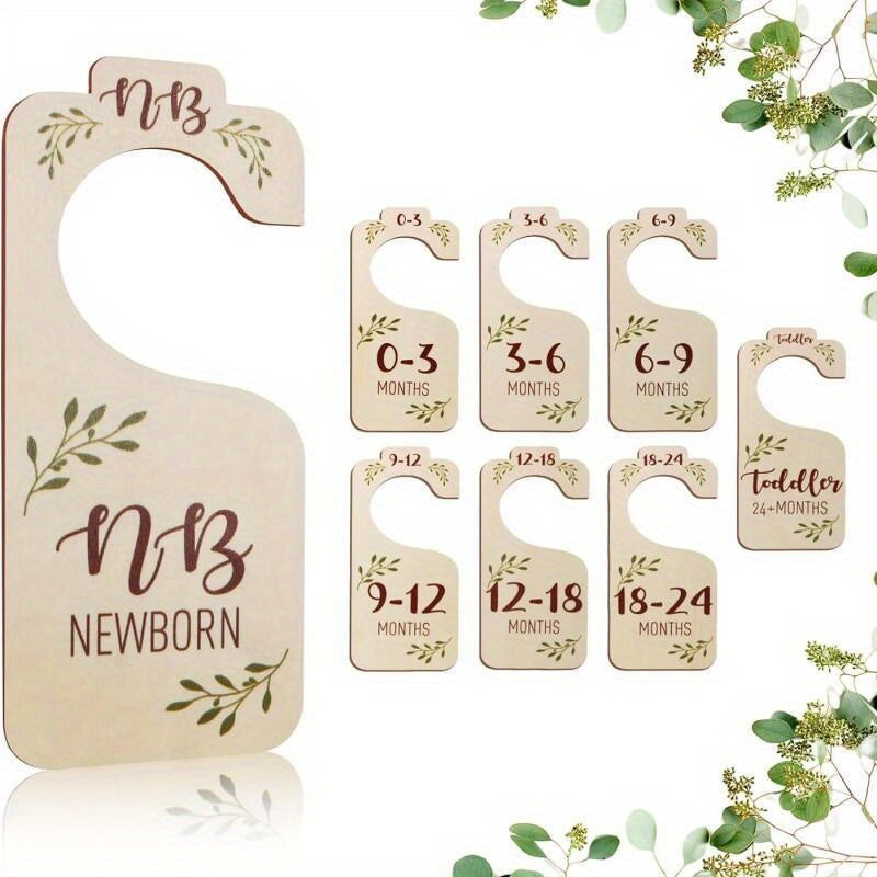Wooden Closet Dividers Board With Ages Tag Clothes Classification Organizer
