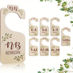 Wooden Closet Dividers Board With Ages Tag Clothes Classification Organizer