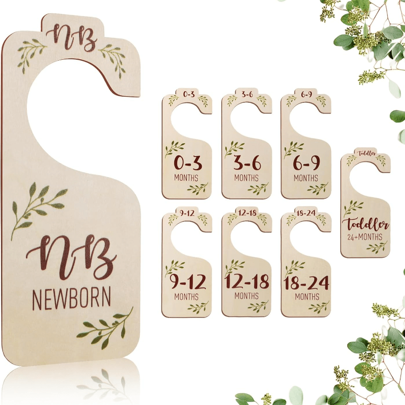 Wooden Closet Dividers Board With Ages Tag Clothes Classification Organizer
