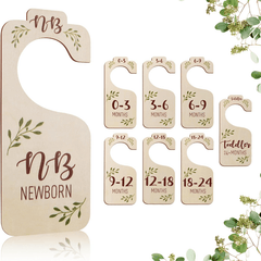 Wooden Closet Dividers Board With Ages Tag Clothes Classification Organizer