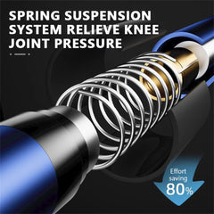 4 Section Portable Outdoor Fold Trekking Pole Alloy Telescopic Club