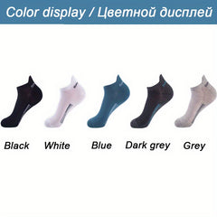 Men's Breathable Cotton Ankle Socks for Sports and Casual Wear