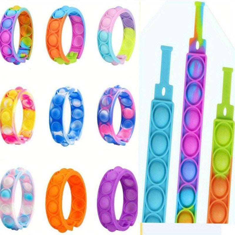 Colorful Silicone Stress Relief Bracelet