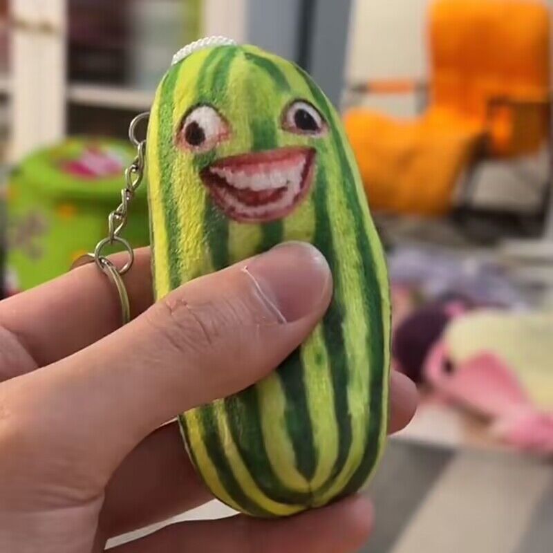 Watermelon Strip Pendant Keychain