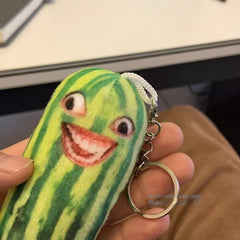 Watermelon Strip Pendant Keychain
