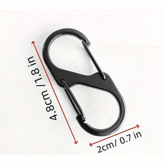 20 40pcs S Carabiner Buckle Mini Snap Hook for Fishing Camping Sports