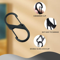 20 40pcs S Carabiner Buckle Mini Snap Hook for Fishing Camping Sports