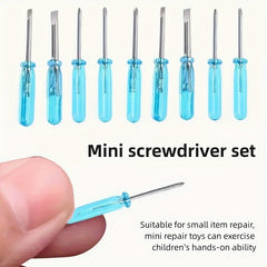 10pcs Mini Screwdriver Set Cross Repair Tool Halloween Christmas Gift